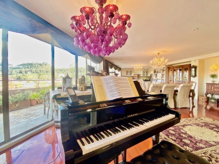OPULENT, LUXURIOUS, UPSCALE, CUENCA PENTHOUSE ON THE YANUNCAY RIVER WITH IRREPLACEABLE ANTIQUES, A GRAND PIANO, AND MORE